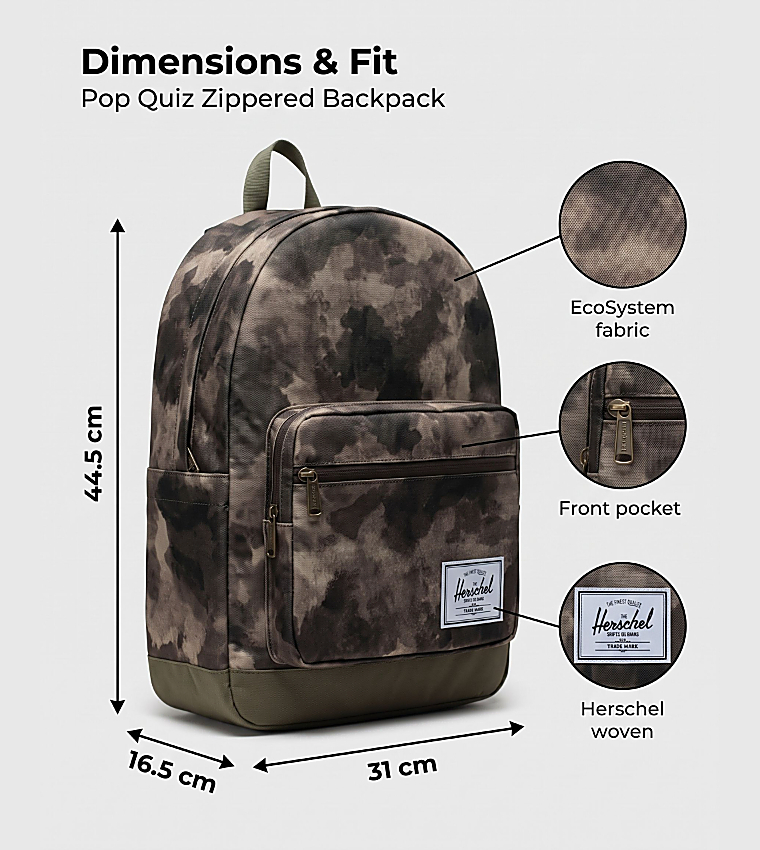 Pop Quiz Zippered Backpack