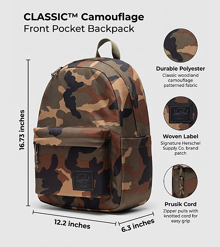 CLASSIC™ Camouflage Front Pocket Backpack