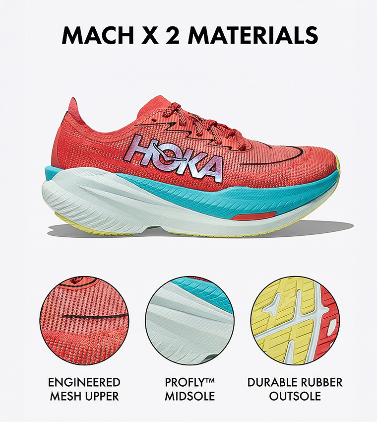 MACH X 2 Lace Up Running Shoes