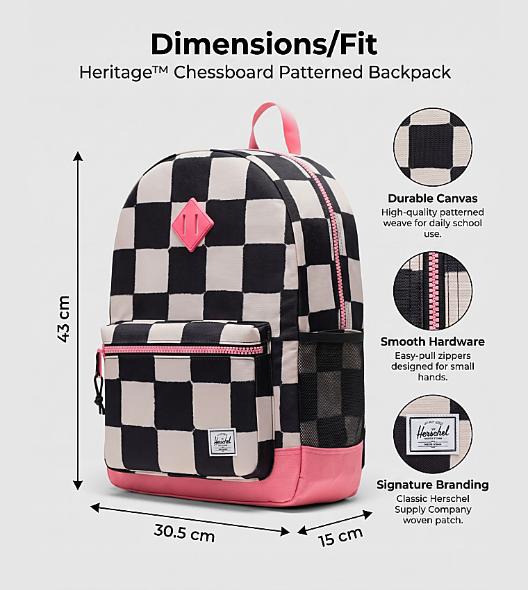 Heritage™ Chessboard Patterned Backpack