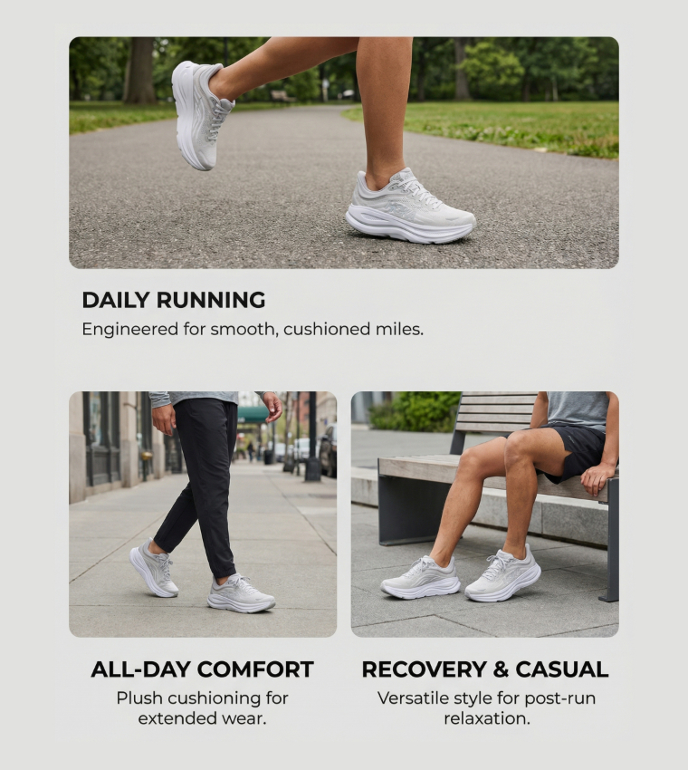 BONDI 9 Textured Running Shoes