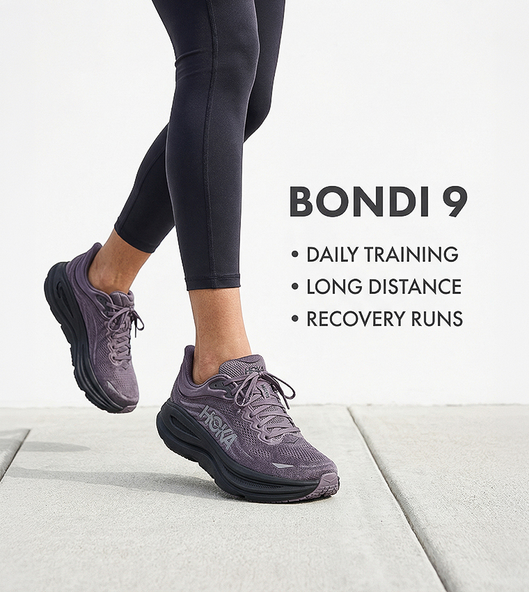 BONDI 9 Textured Running Shoes