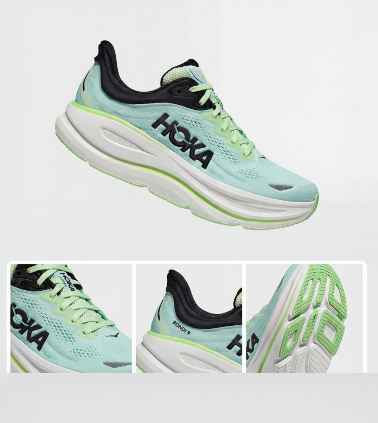 BONDI 9 Lace Up Running Shoes