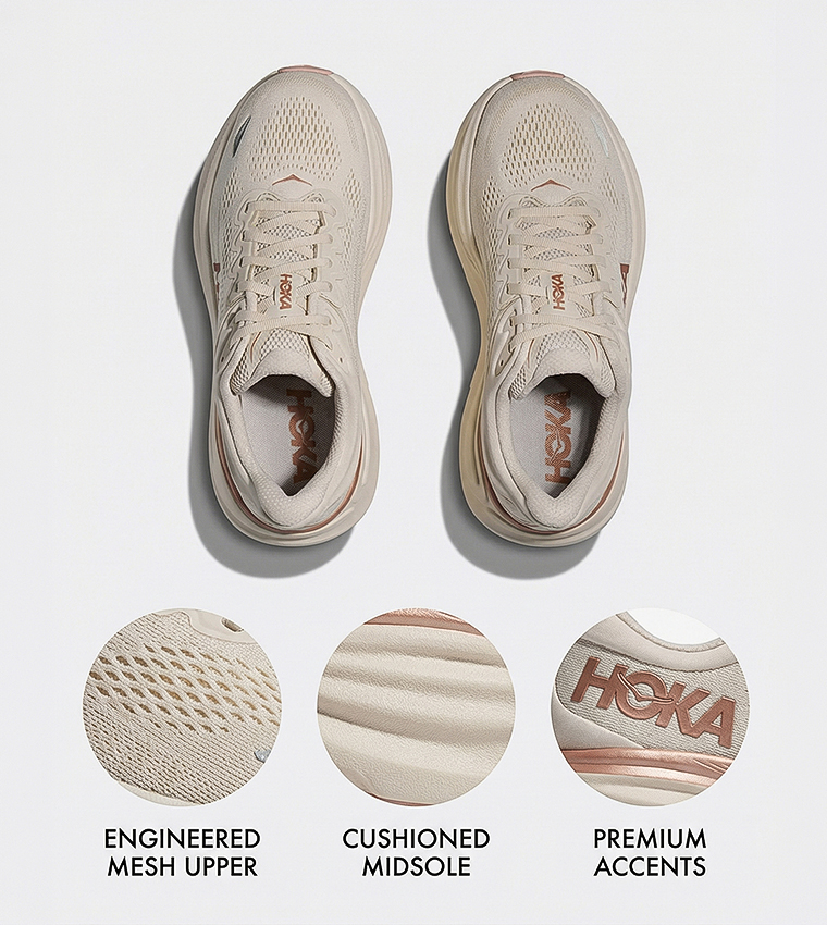 BONDI 9 Textured Running Shoes