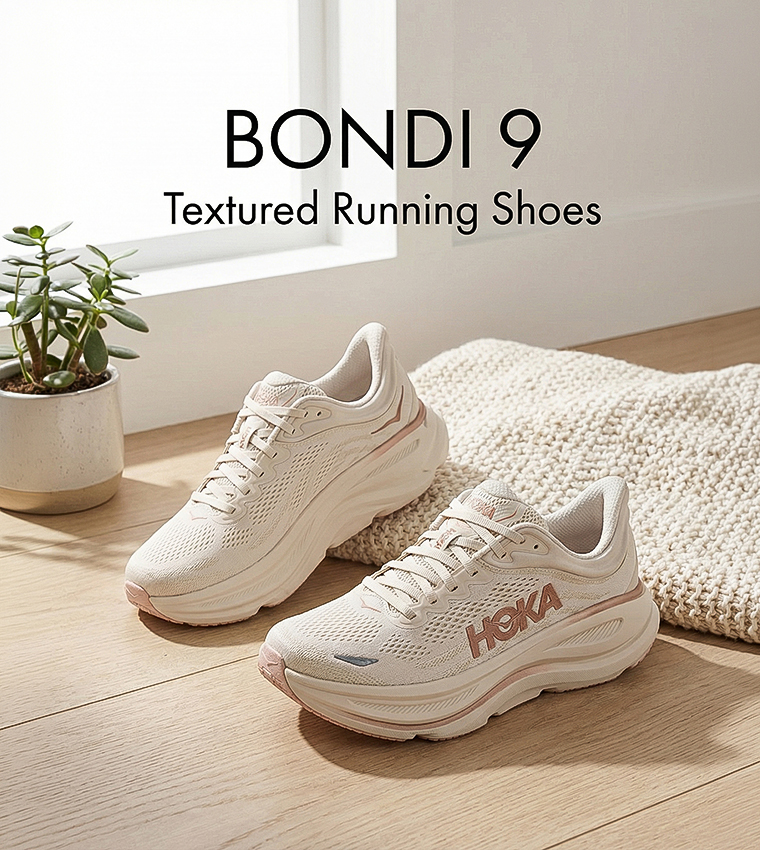 BONDI 9 Textured Running Shoes