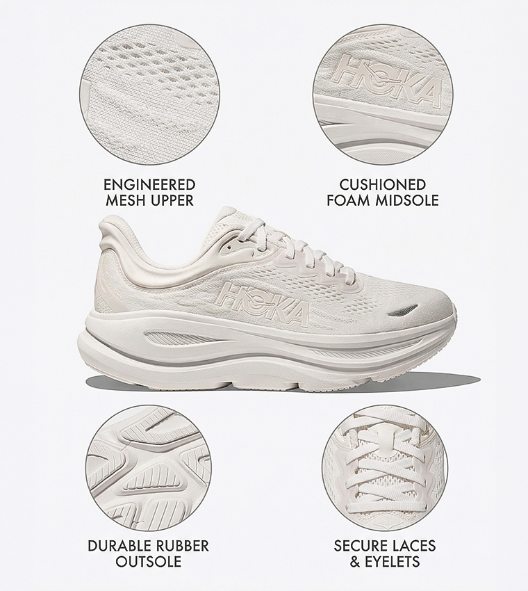 BONDI 9 Logo Detail Running Shoes