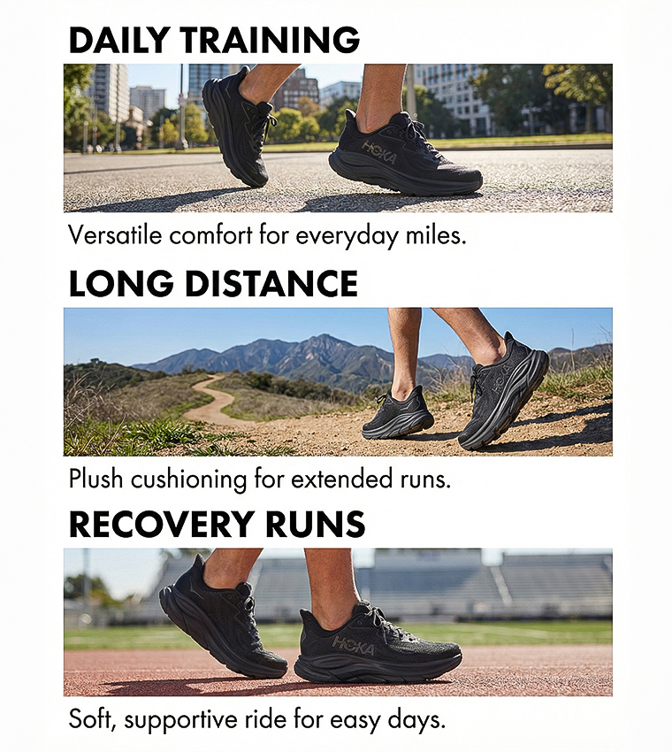 حذاء كليفتون 10 جري بشعار