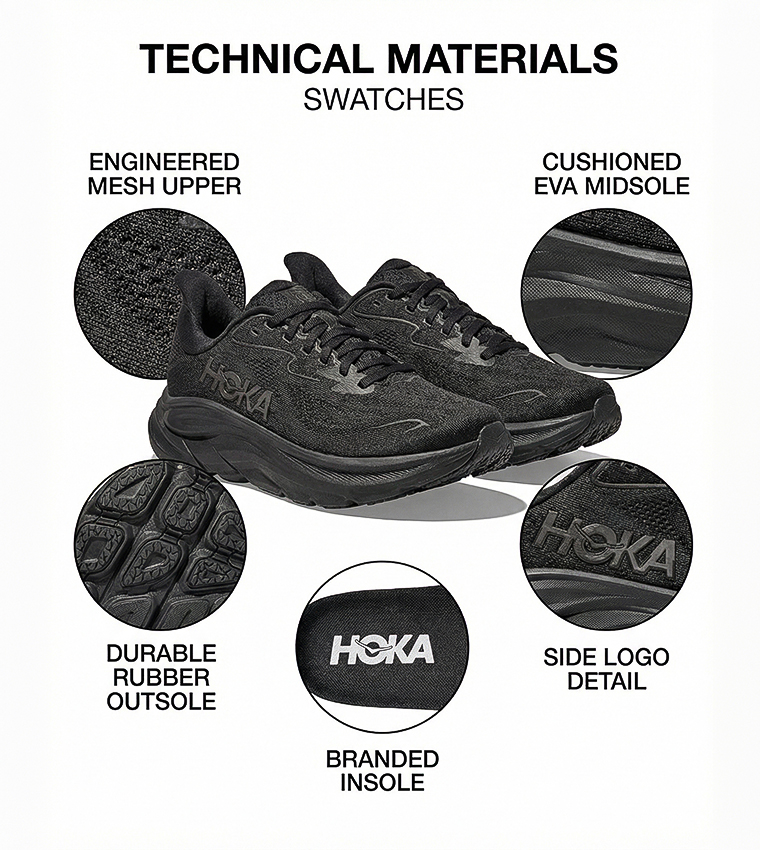 حذاء كليفتون 10 جري بشعار