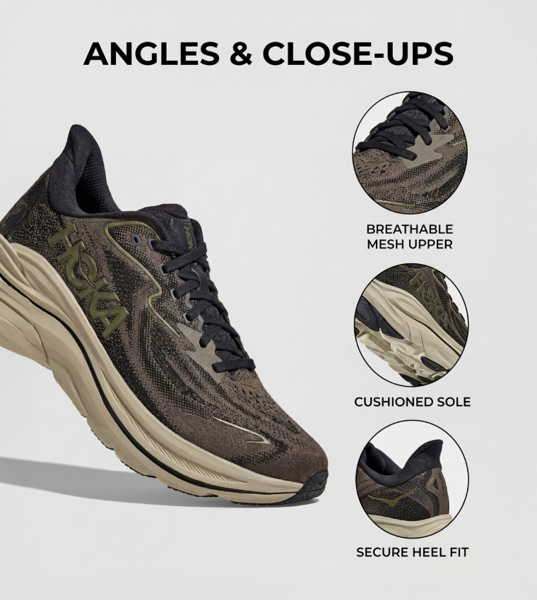 CLIFTON 10 Textured Running Shoes