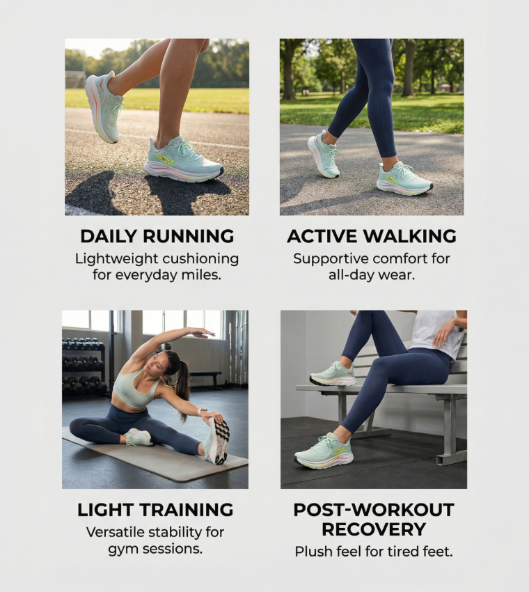 CLIFTON 10 Textured Running Shoes