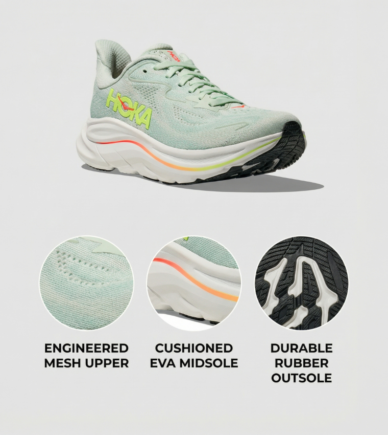 CLIFTON 10 Textured Running Shoes