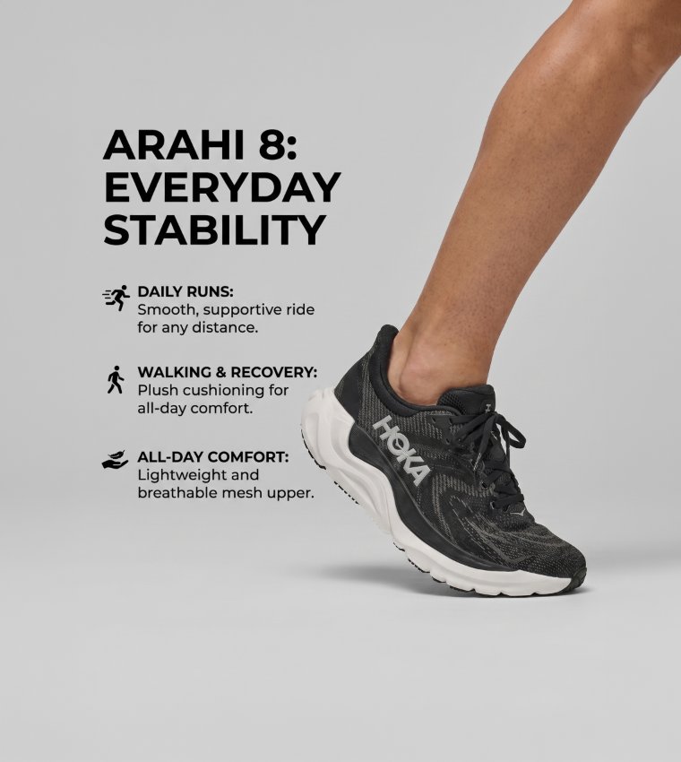 ARAHI 8 Lace Up Running Shoes