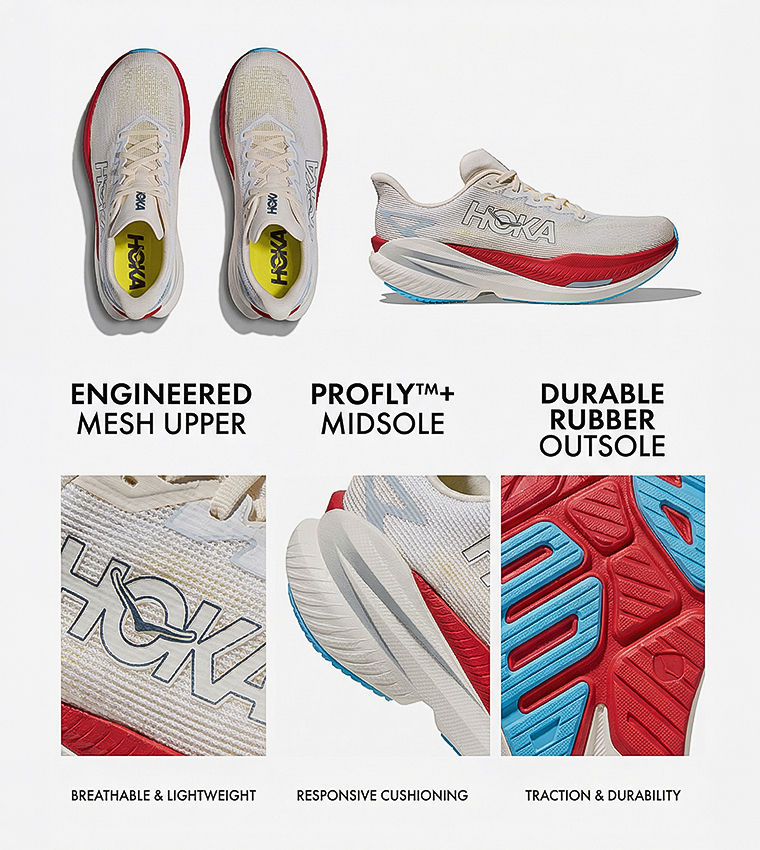 MACH X 3 Color Block Running Shoes