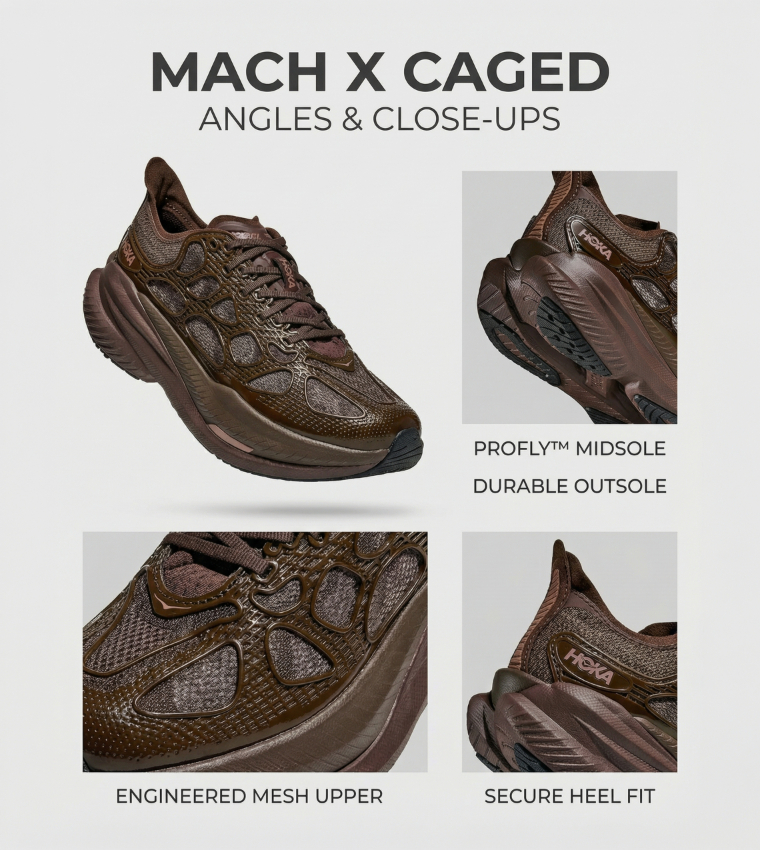 MACH X CAGED Patterned Running Shoes