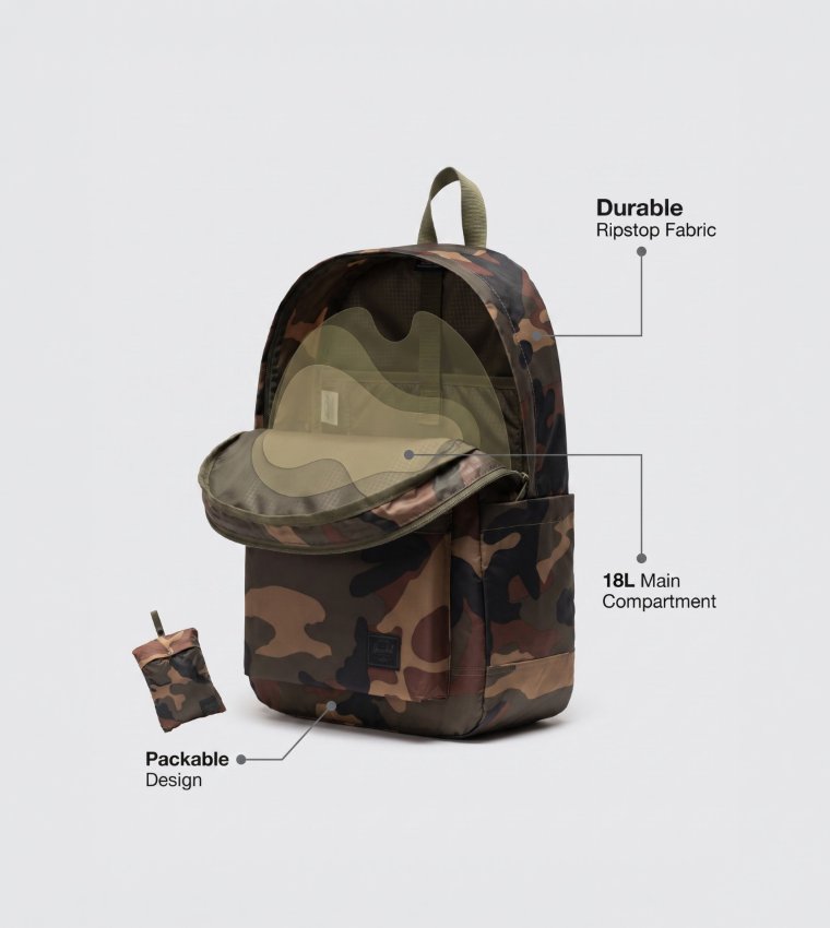 ROME Camouflage Front Pocket Backpack