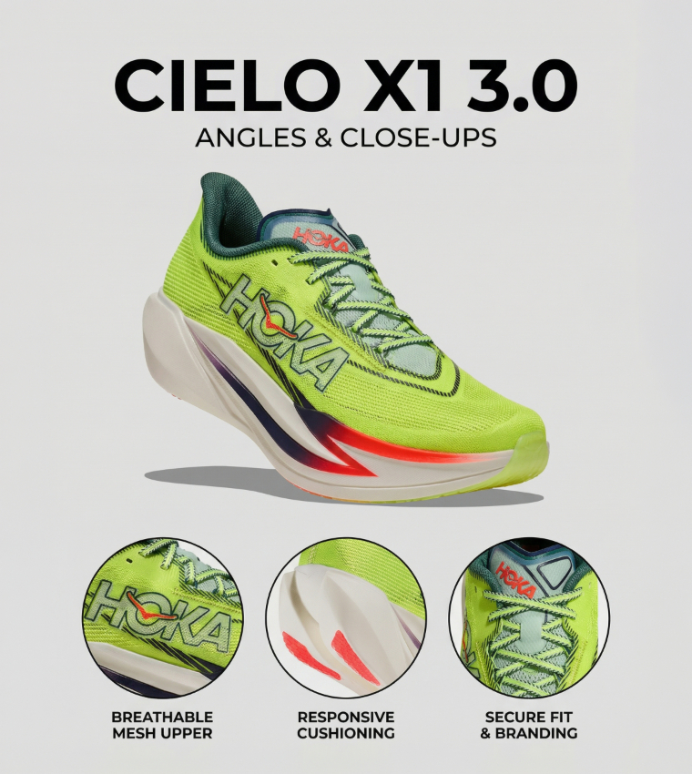 CIELO X1 3.0 Textured Running Shoes