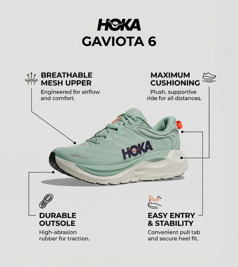 GAVIOTA 6 Textured Running Shoes