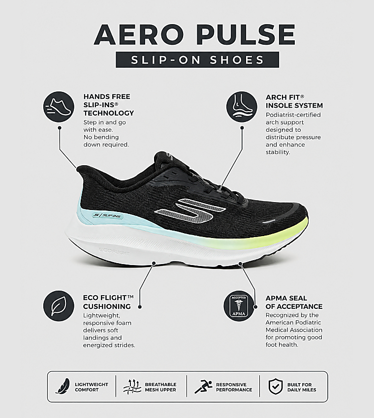 AERO PULSE Slip-On Shoes
