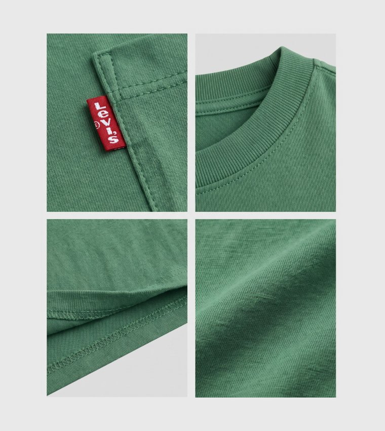 Levi's  Round Neck T-Shirts - Green Round Neck T-Shirts