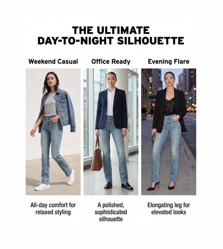 Levi's  Bootcut Jeans - Blue Bootcut Jeans