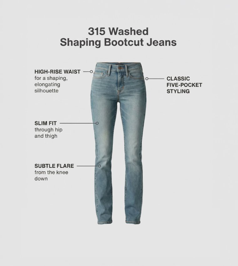 Levi's  Bootcut Jeans - Blue Bootcut Jeans