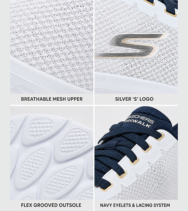 GO WALK FLEX - NETRO Lace Up Shoes