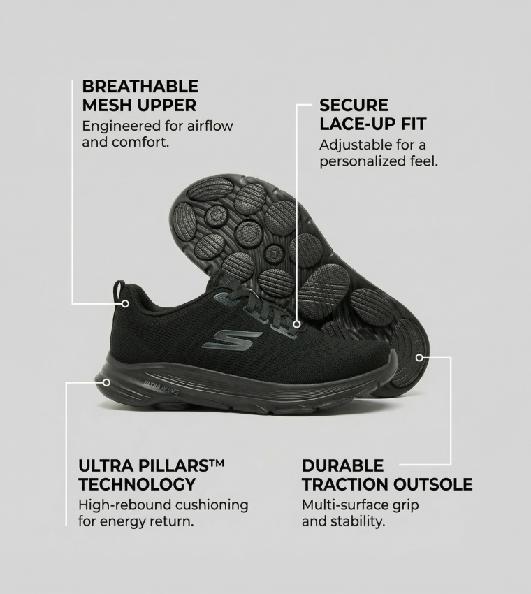 GO WALK 8 Running Shoes