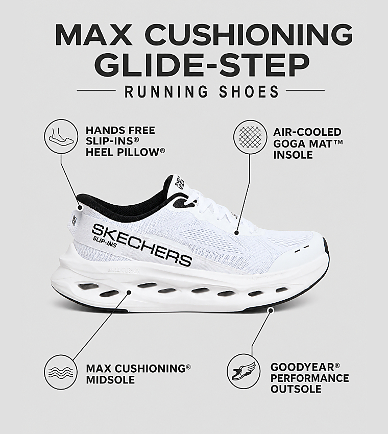 MAX CUSHIONING GLIDE-STEP Running Shoes