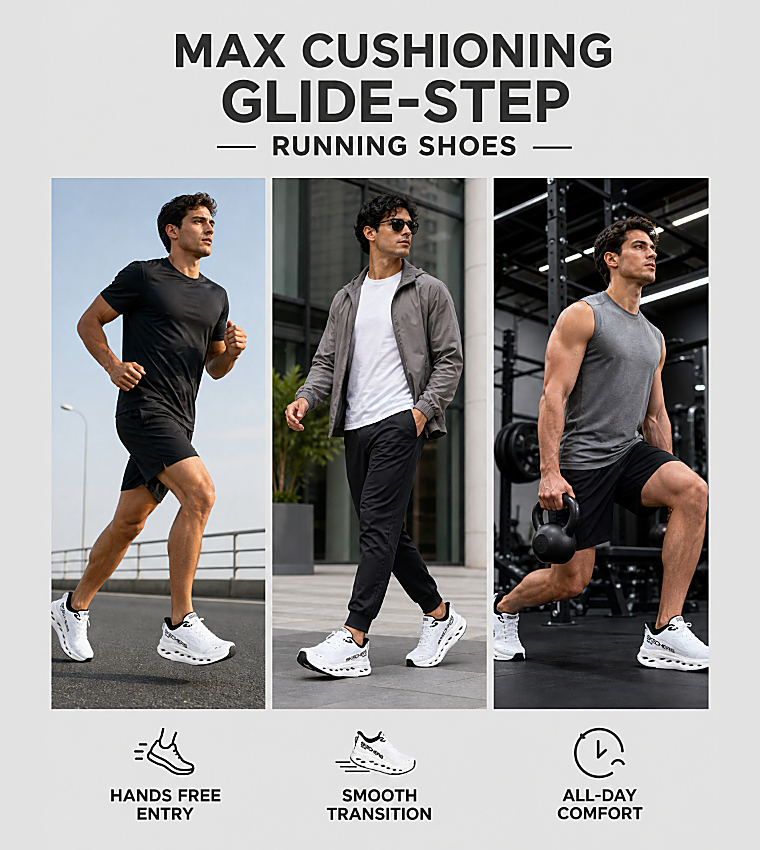 MAX CUSHIONING GLIDE-STEP Running Shoes