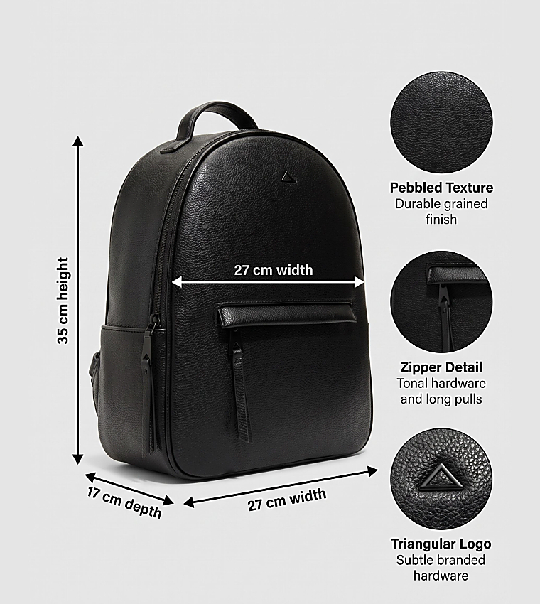 CORIDON Textured Front Pocket Backpack
