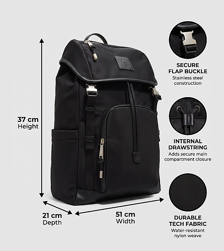 EDOEDIEN Flap Closure Backpack
