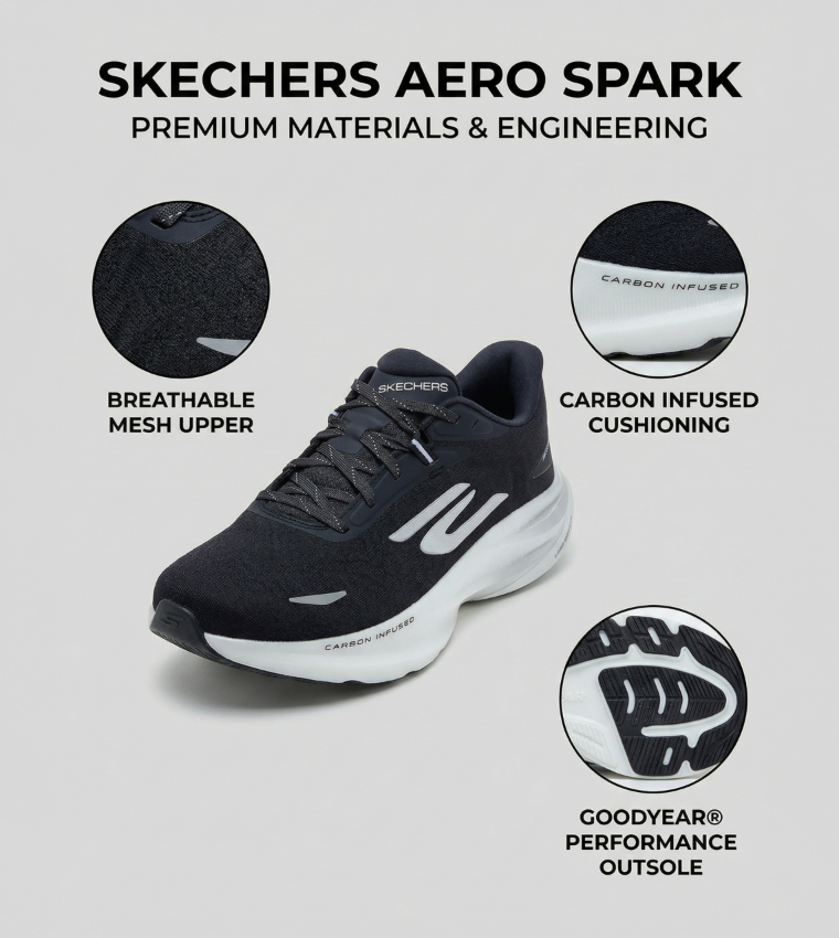 AERO BURST GO RUN RIDE 12 Lace-Up Shoes
