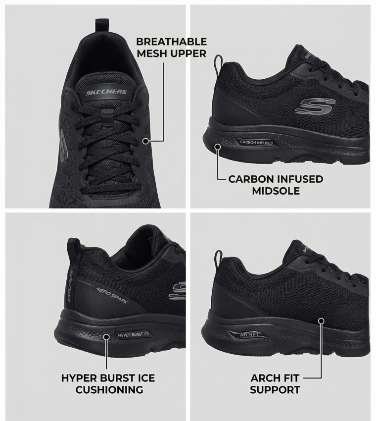 AERO BURST GO RUN RIDE 12 Lace-Up Shoes