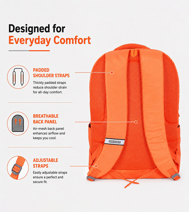American Tourister  Backpacks - Orange 