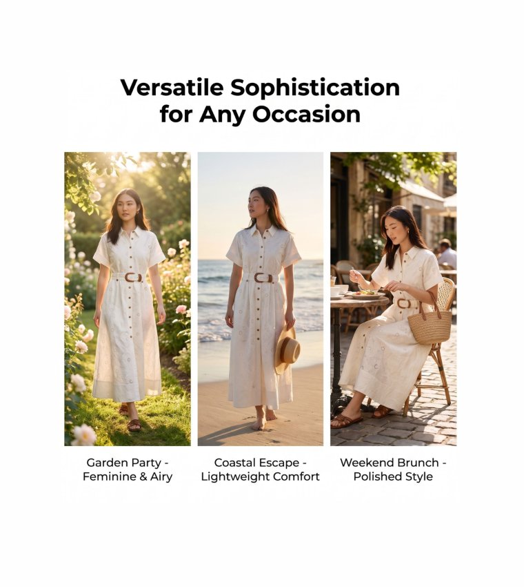 فوريفر نيو  فساتين ماكسي  - أبيض Maxi Dresses