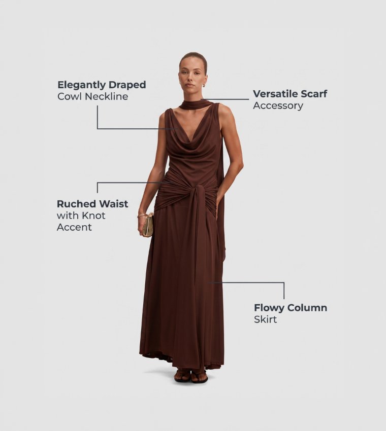 فوريفر نيو  فساتين ماكسي  - بني  Maxi Dresses