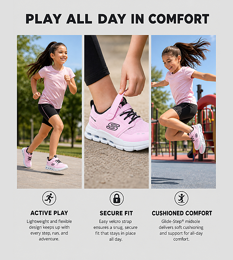 GLIDE-STEP FLOW Velcro Closure Sneakers