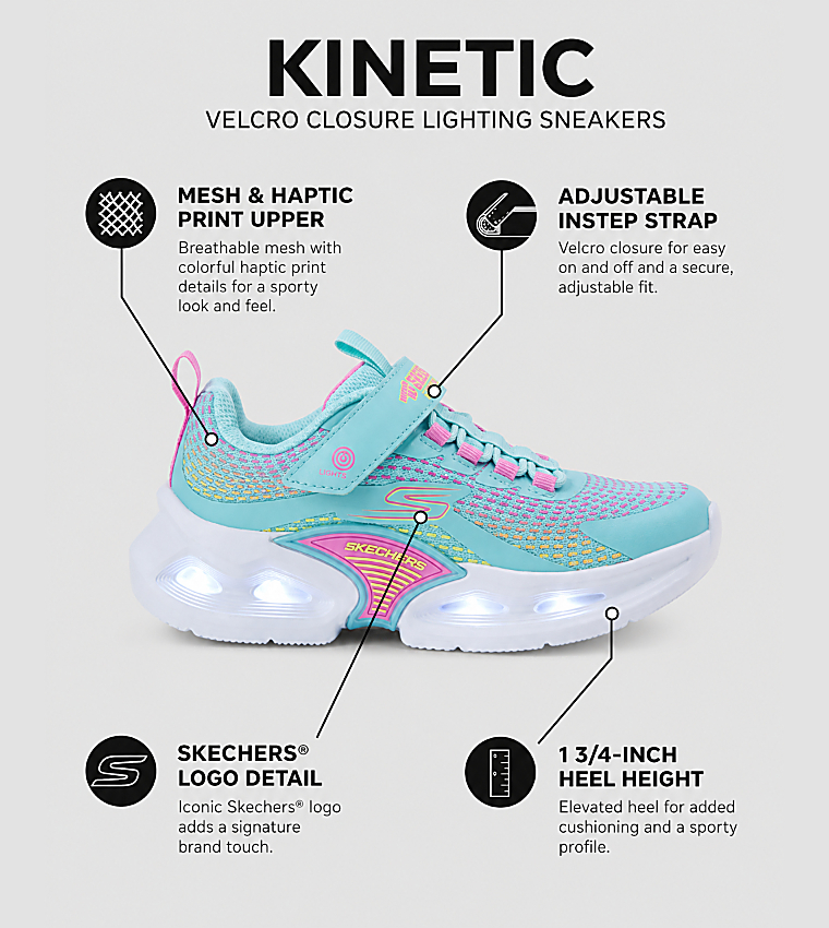 KINETIC Velcro Closure Lighting Sneakers