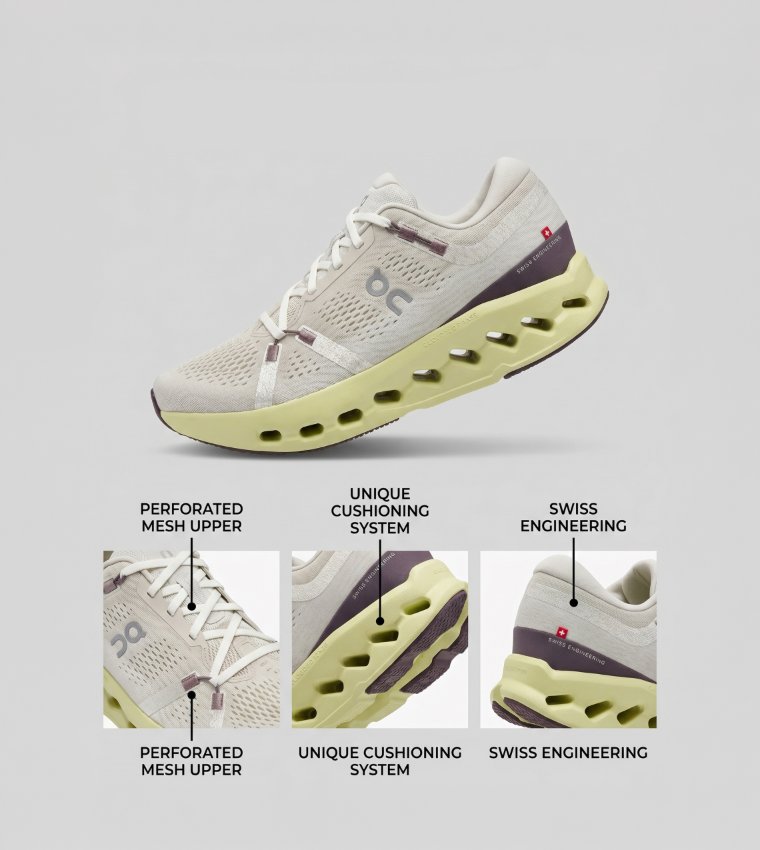 ON  Running Shoes - Beige Running Shoes