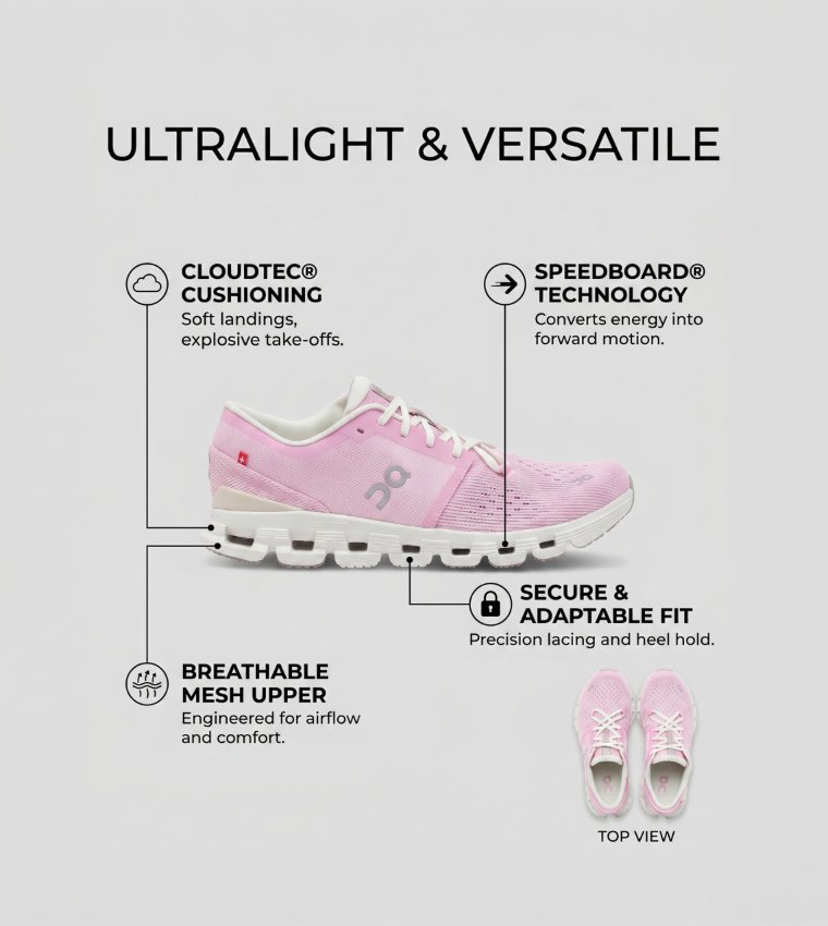 ON  Running Shoes - Pink Running Shoes