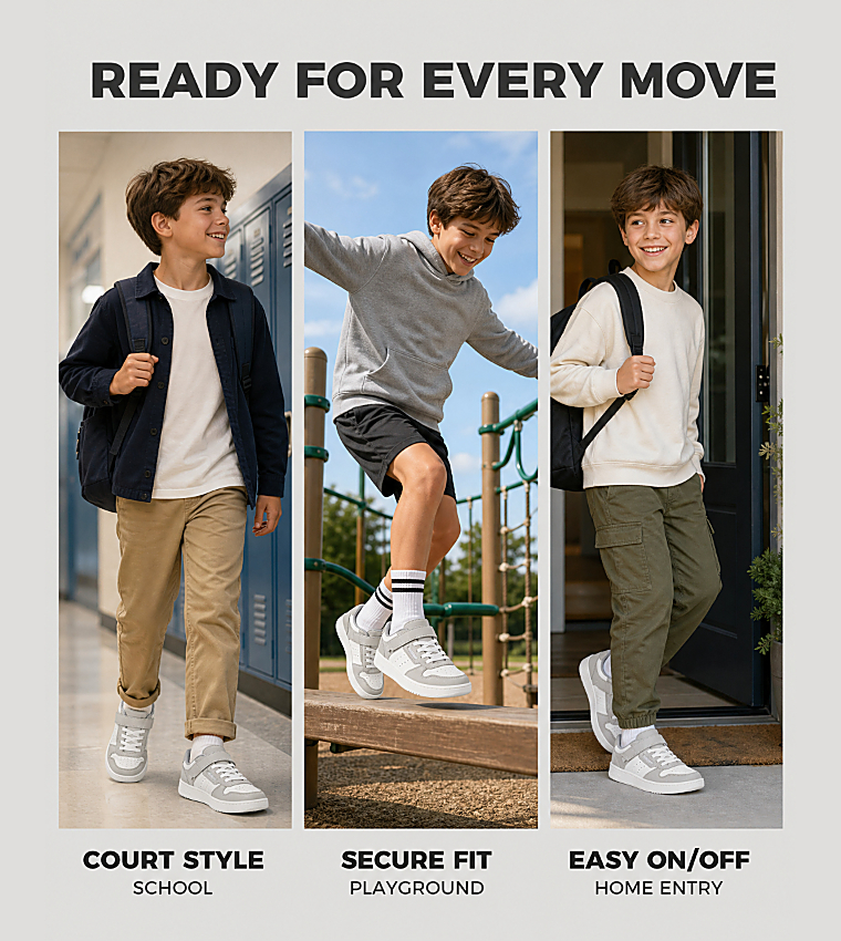 QUICK STREET Velcro Closure Sneakers