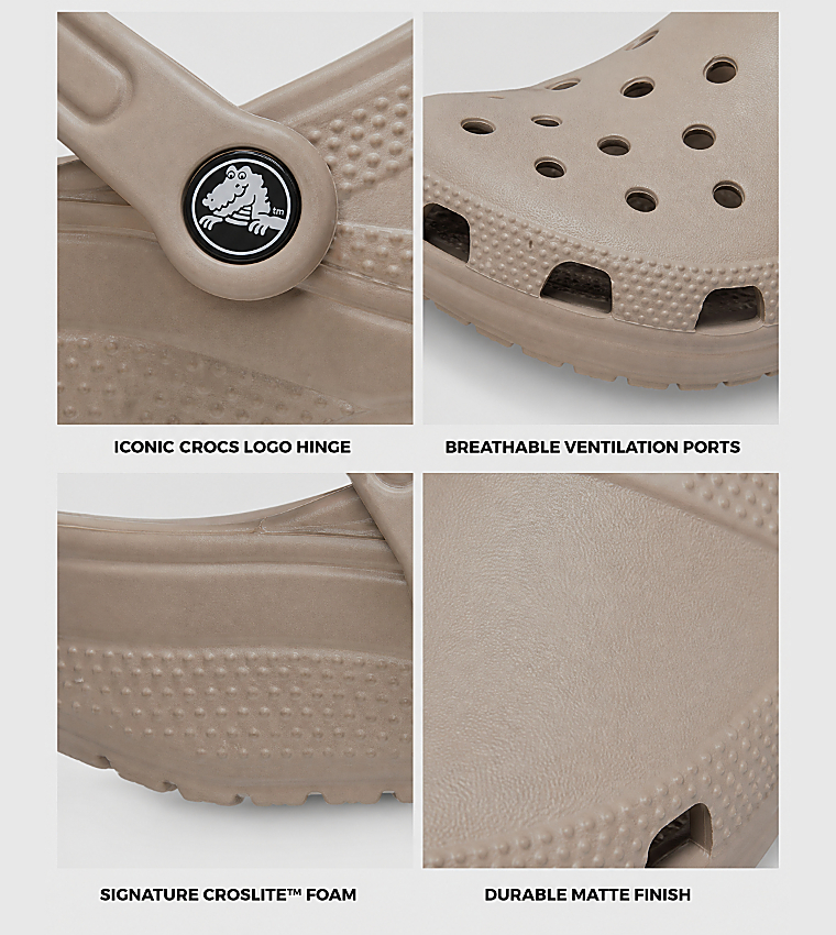 Crocs  Clogs - Taupe 