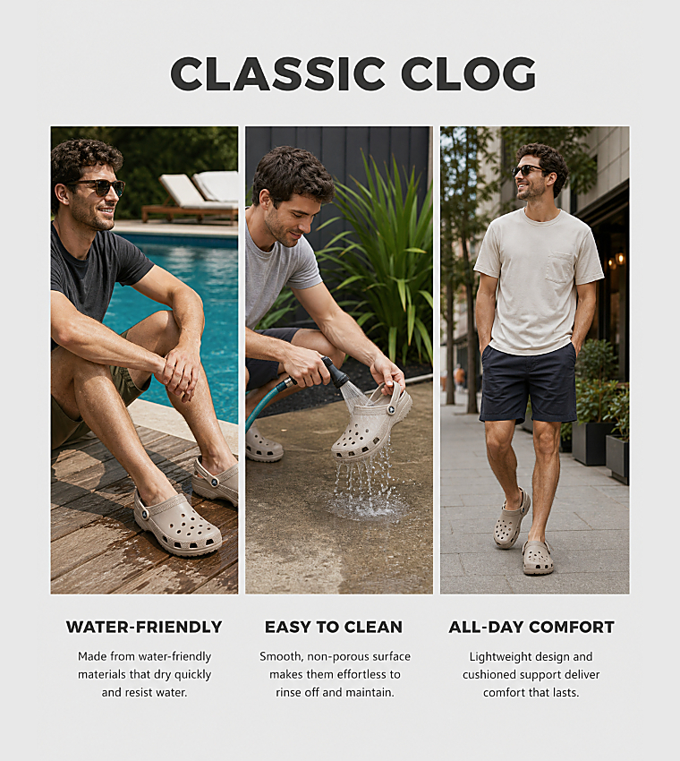 Crocs  Clogs - Taupe 