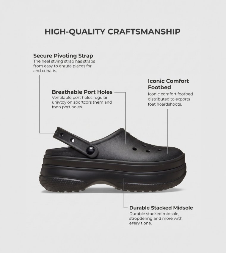 Classic Stacked Clog