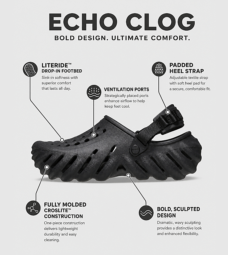 Crocs  Clogs - Black 