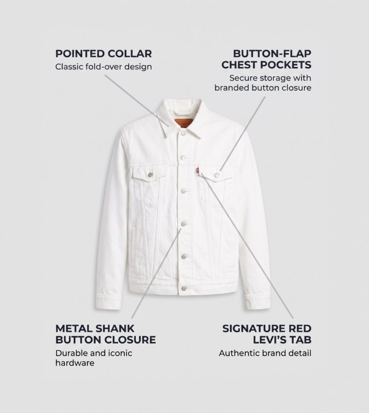 Levi's  Denim Jackets - White Denim Jackets