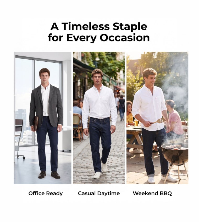 Levi's  Long Sleeves - White Casual Shirts