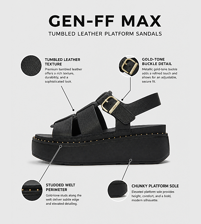 FitFlop  Platforms - BLACK Platforms