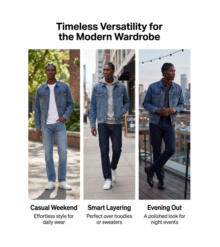Long Sleeves Trucker Denim Jacket