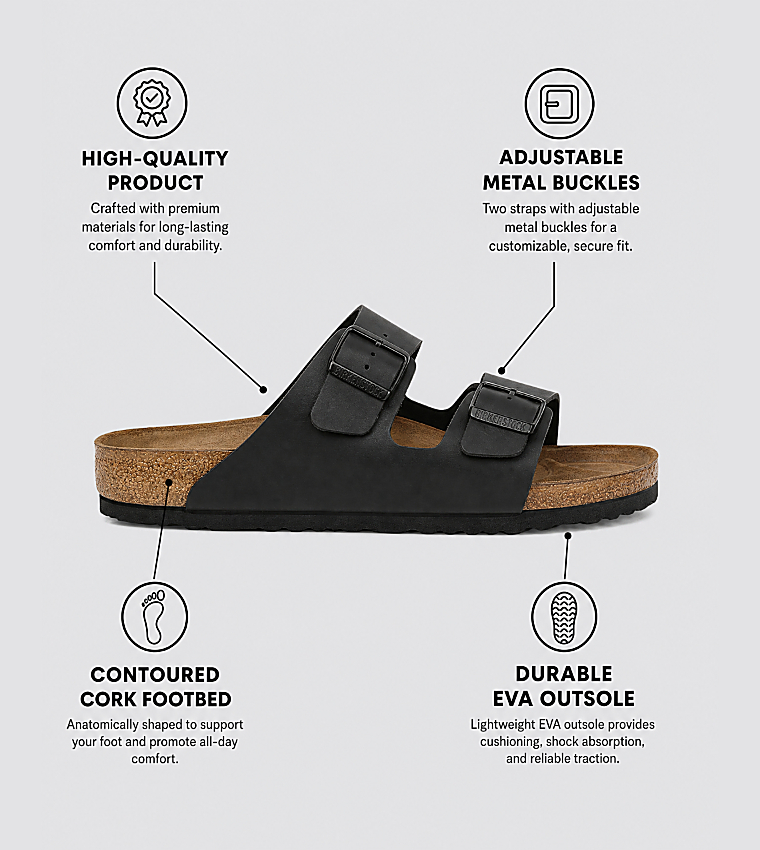Birkenstock  Casual Sandals - Black 